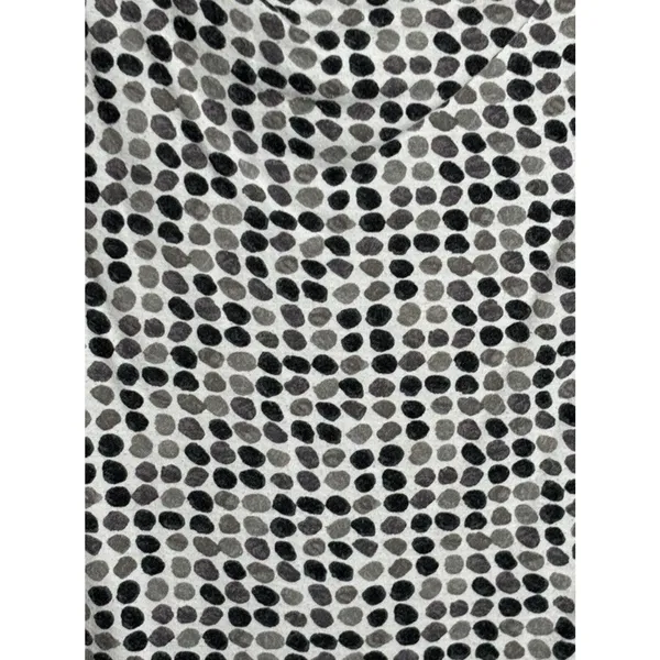 Banana Republic Cowl Neck Top Sleeveless Size XS Grey Oversized Polka Dot Office - Image 3