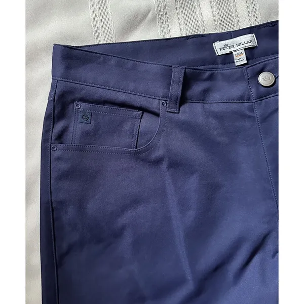 Peter Millar Pants Men’s Size 36X27.5 Navy Blue EB66 Performance Sport Golf - Image 13