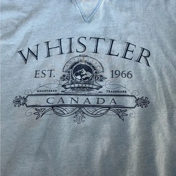 Whistler Canada EMI Sportswear Light Blue Sweatshirt - Image 2