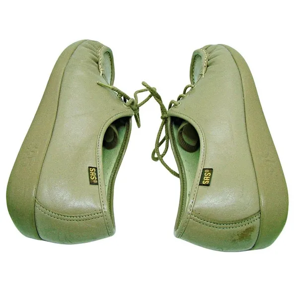 SAS Genuine Handsewn Siesta Tan Oxfords Lace Up Moccasin Toe USA Women's 10.5 - Image 7