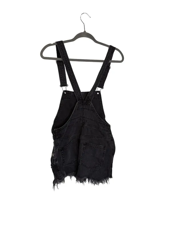 🖤 Free People Denim‎ Overall Skirt Dress Size 2 Distressed 🖤 - Image 5