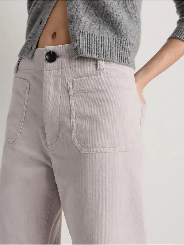 Quince Straight-Leg Jeans in Pale Gray - Image 2