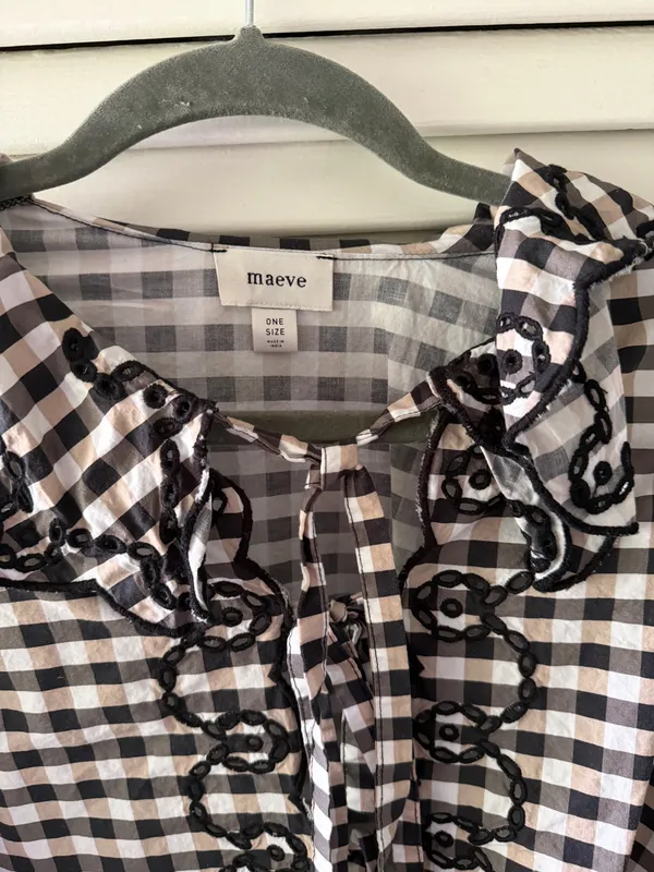 Maeve Anthropologie Plaid Blouse - Image 3