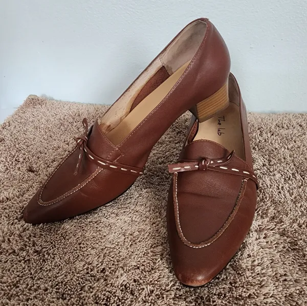 Women's Brown Loafers. Size 35. Brand the lab. That's right - Image 2