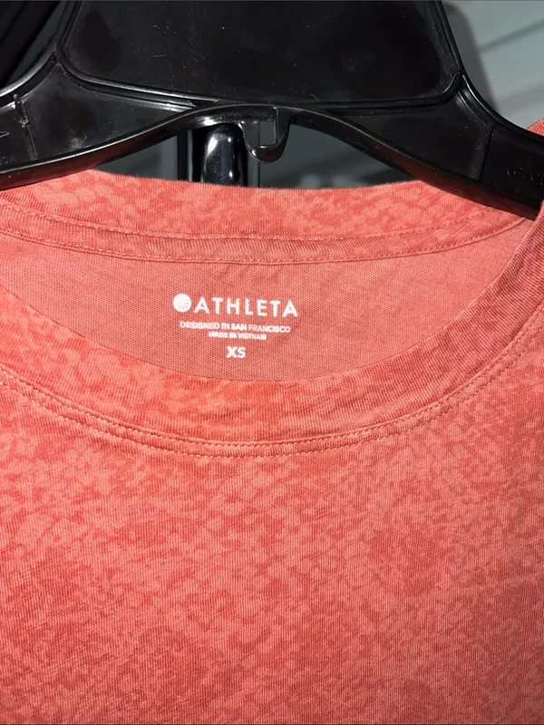 Athleta Coral Short-Sleeve Crewneck‎ Tee with Subtle Texture - Image 2