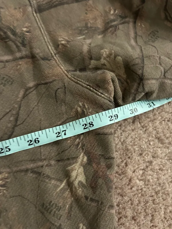 Dairy Boy The Boyfriend Hoodie Evergreen Camo/Pink Appliqué Women's Size Large - Image 7