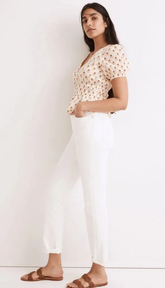 Madewell Sophia short - sleeve Top in wild calendula block print - Image 11