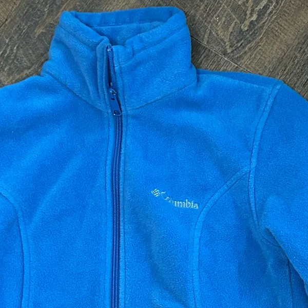 Columbia Womens Small Blue Mount Cannon Fleece‎ Full Zip Jacket Gorpcore - Image 3