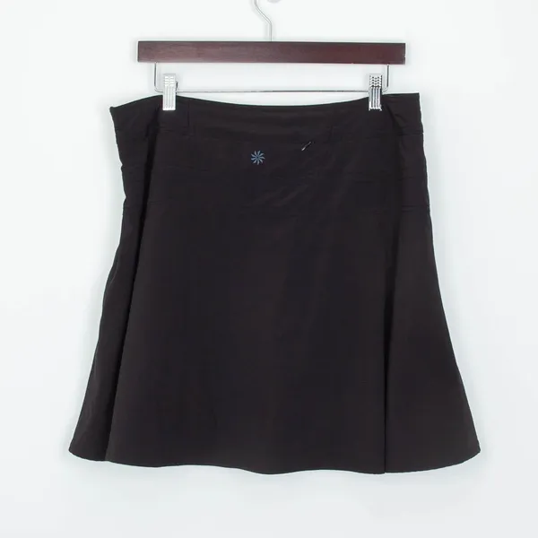 Athleta Womens‎ Athletic Skort Size 12 Black Tennis Golf Pickleball Athleisure - Image 4