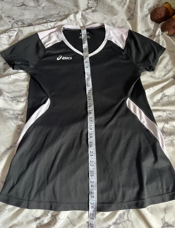 ASICS Black & White Volleyball Jersey Top - Image 7