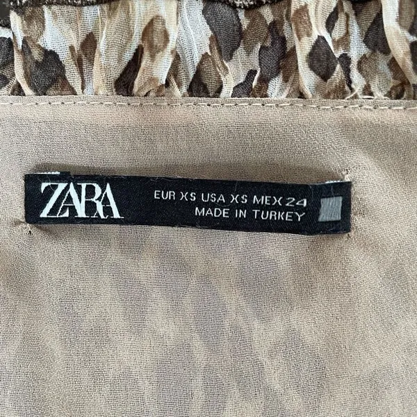 Zara Date Night Mini Dress Leopard Print Mob Wife XS - Image 7