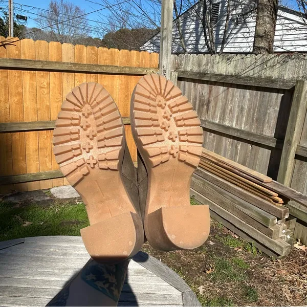 Dolce Vita Cashe H20 Womens Suede Lugged Sole Block‎ Heels Size 7.5 in olive - Image 9