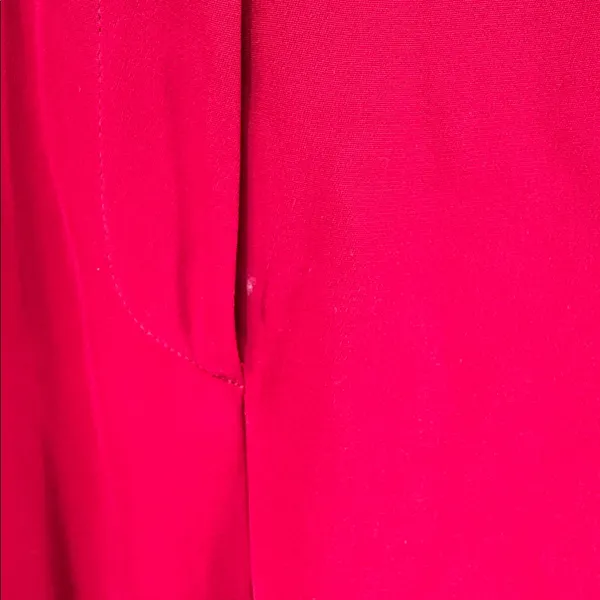 Chaus Red Women's 100% silk pants office 10 holiday professional party casual - Image 10