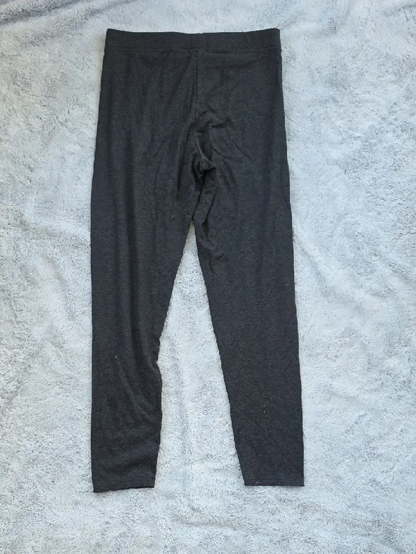 PINK Victoria’s Secret Elastic Waistband Leggings Charcoal Gray Large - Image 5