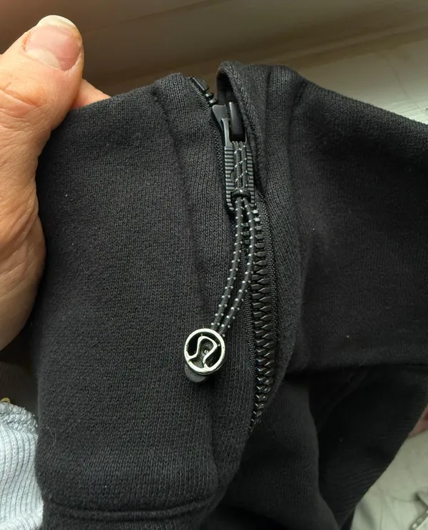 Lululemon Black scuba full zip funnel neck - Image 2