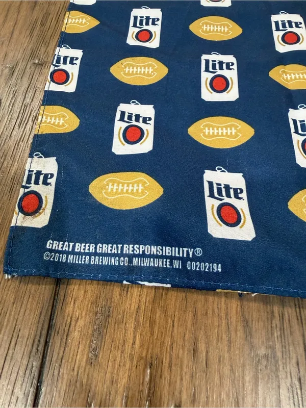 Miller Lite Navy Logo Bandana Blue - Image 3