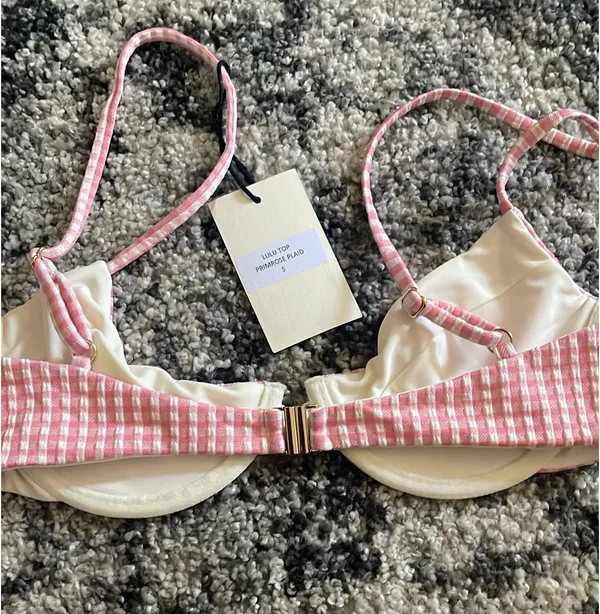 The Lulu Top In Primrose Plaid - Image 2