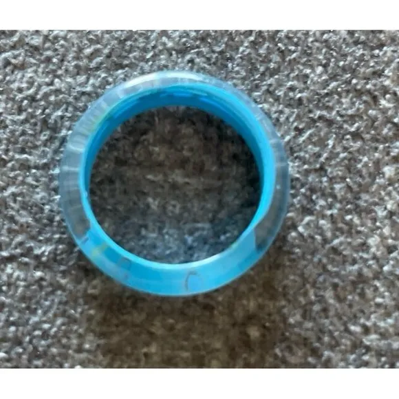 Vintage Seventies ‎ Retro Ring in a turquoise color. - Image 3