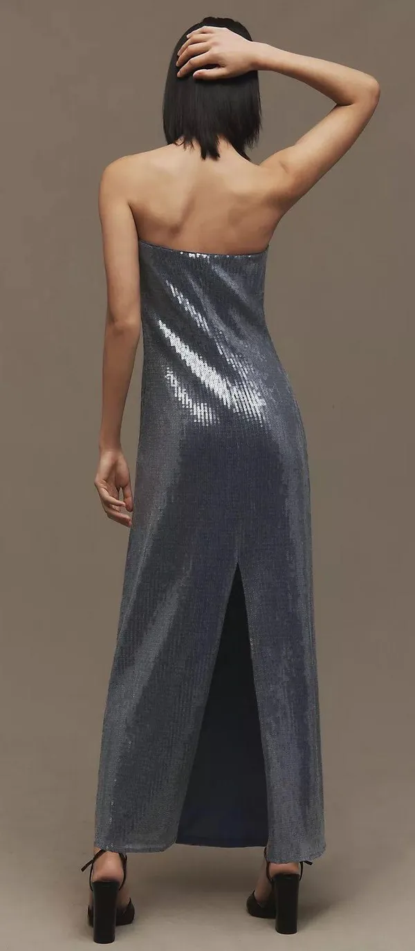 Anthropologie Hutch Strapless Sequin Dress - Image 3