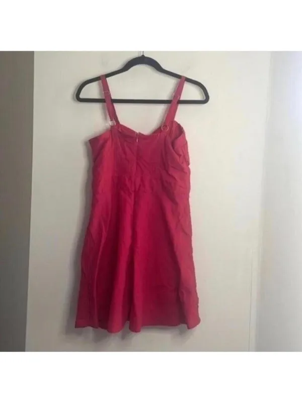 Love Riche Red Sweetheart A Line Coquette Dress Twist Front - Image 4