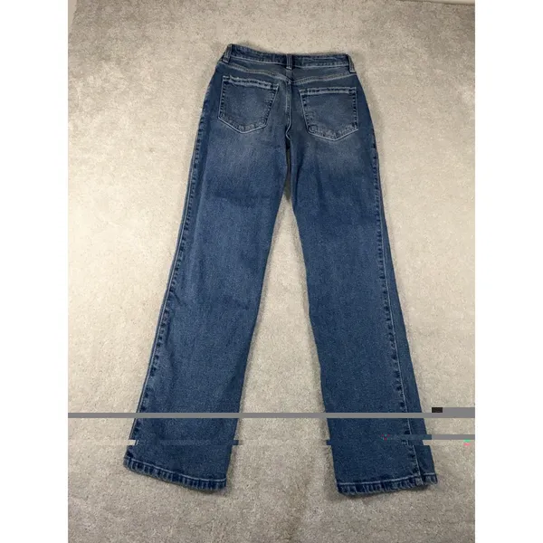hollister high rise straight straight nwt medium wash 0 short‎ - Image 7
