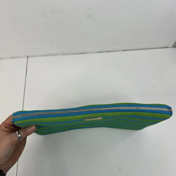 Kate Spade 12.5" Laptop Sleeve Blue Green Striped Neoprene Tech Case Bag Pouch - Image 9
