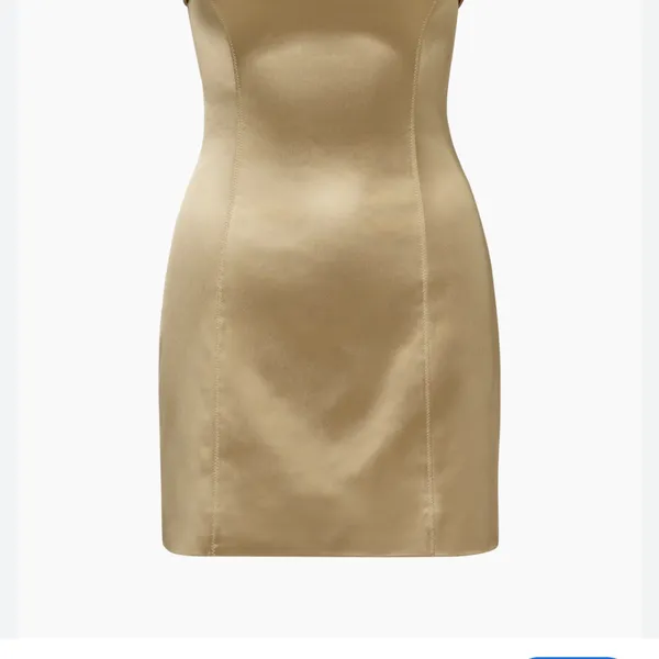 Aritzia Gold Strapless Mini Dress by TEN Size 2 - Image 2