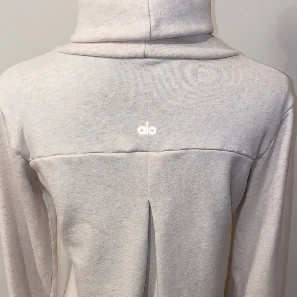 ALO Yoga Haze Funnel Neck Pullover Sweatshirt Size XS - Image 10