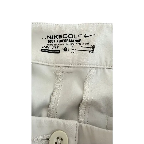 Nike Women's Khaki Golf Shorts size S - Image 5