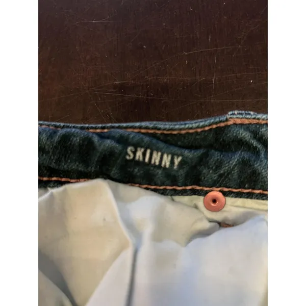 Aeropostale Skinny Jeans Womens 6 Medium Wash Blue Distressed Stretch Denim - Image 9