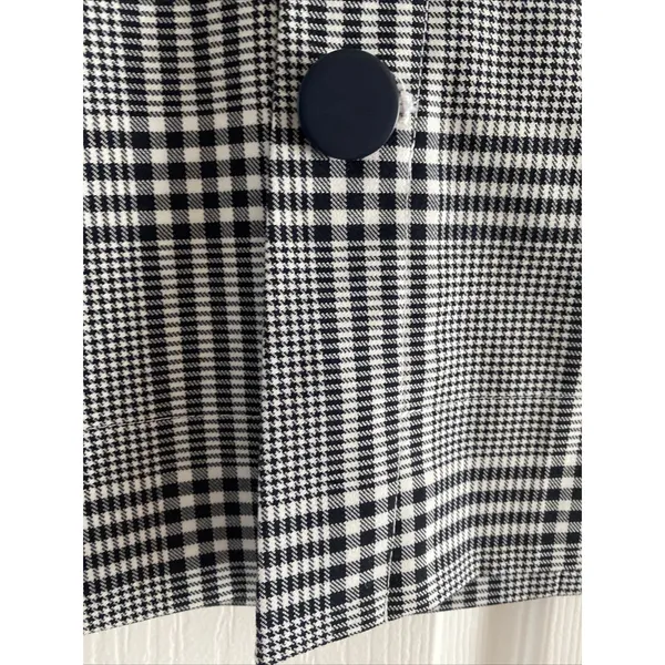 J Crew Glen Plaid Mini Skirt Womens Size‎ 10 Black Dark Academia Preppy Office - Image 4