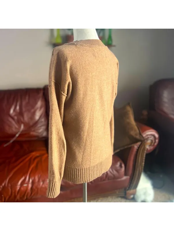 Anthropologie Pilcro Camel Knit Sweater – Women's Size XS - Image 3