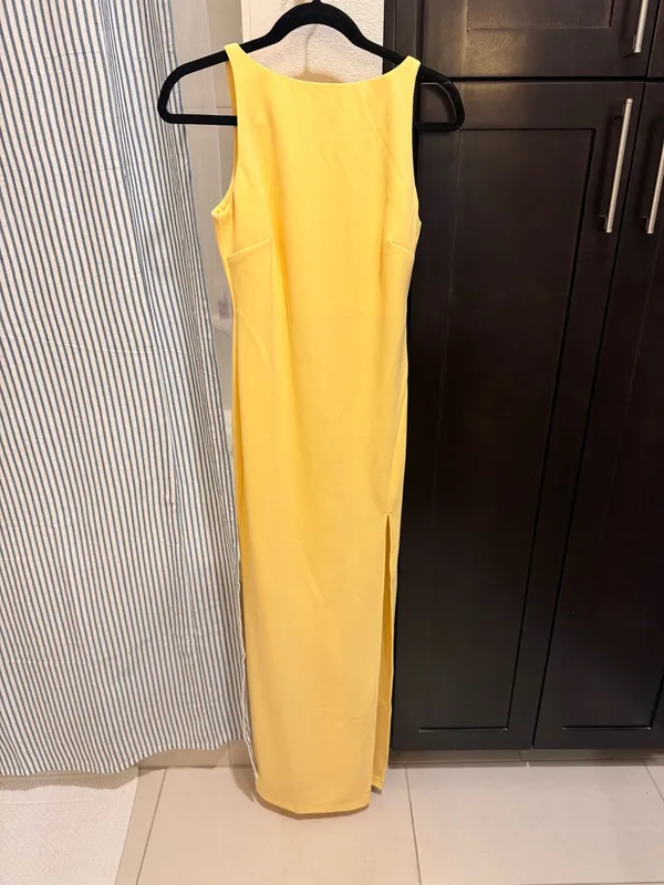 Showpo Indi Maxi Dress Lemon - Image 3
