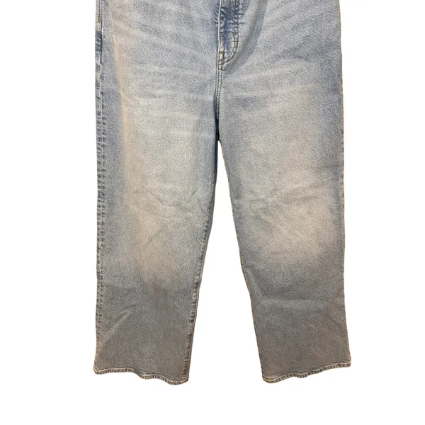 J.Crew 96 Slim Wide Leg Jeans Ankle Length Light Indigo Wash Size 31 - Image 4