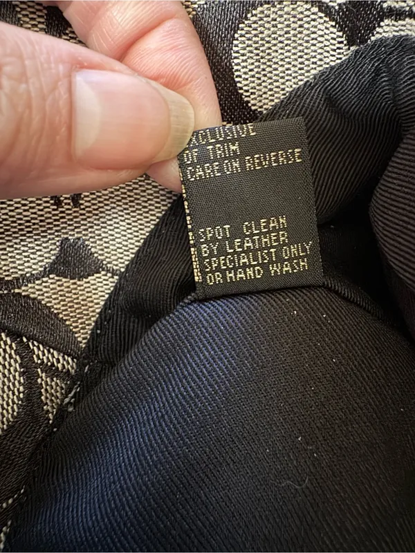 COACH Y2K BUCKET HAT Black Gray S/P Vintage 90s - Image 5