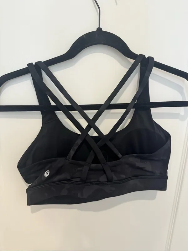 Lululemon Black Camo Energy Bra - Image 2