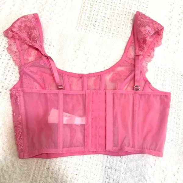 Victoria's Secret Dream Angels M DD Boho cap sleeve corset BC3 3229 - Image 6