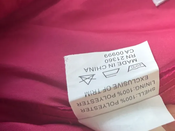 Morilee by Madeline Gardner pink strapelsss gown and shawl size 10 - Image 9