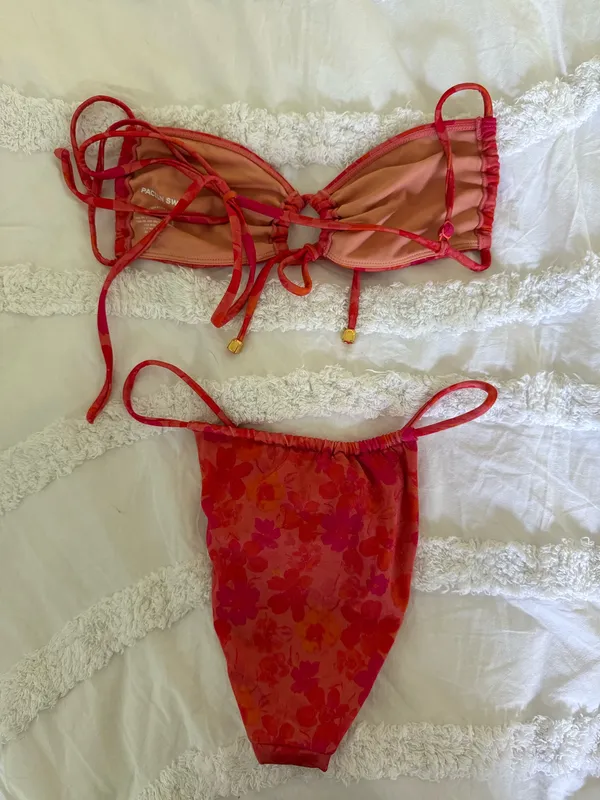 PacSun Bikini Set Floral Red - Image 2