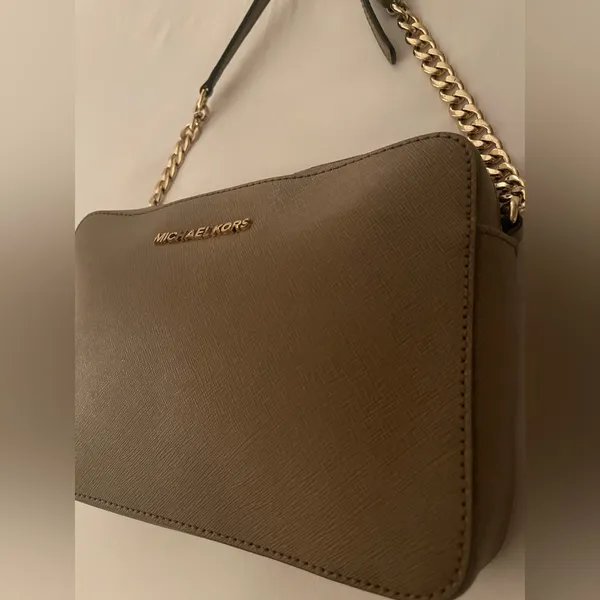 Michael Kors Crossbody Bag – Taupe Color - Image 2