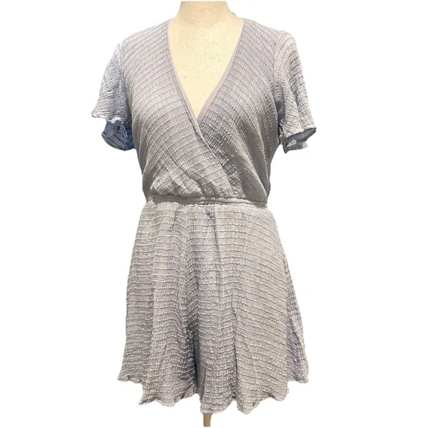 Altar'd State Ice Blue Romper Size Large - Image 3