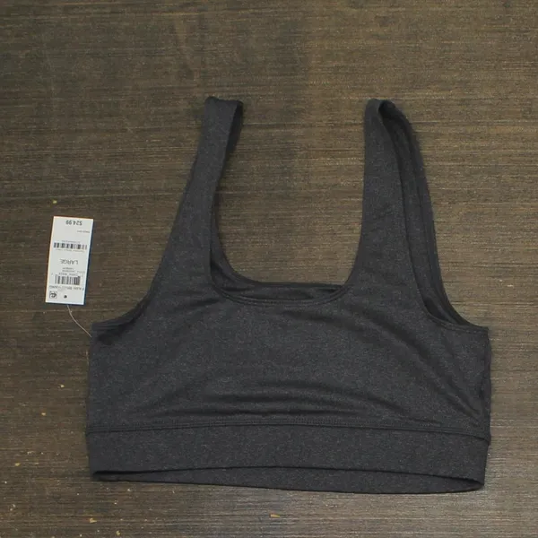 NWT Jenni Womens Square-Neck Bralette 100139256 Gray L - Image 3