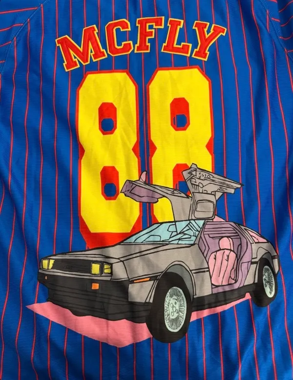 NWT Headgear Classics Large Baseball Jersey 80’s Back To The Future $120 MSRP - Image 9