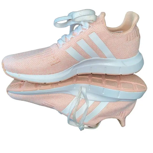Adidas Swift Three Stripes Running Shoes Barbie Pink with White Sole sz 6.5 - Image 3