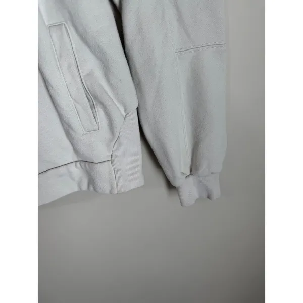 Alo Yoga Hoodie Womens Small Bone White Relaxed Fleece Pullover Sweatshirt - Image 9