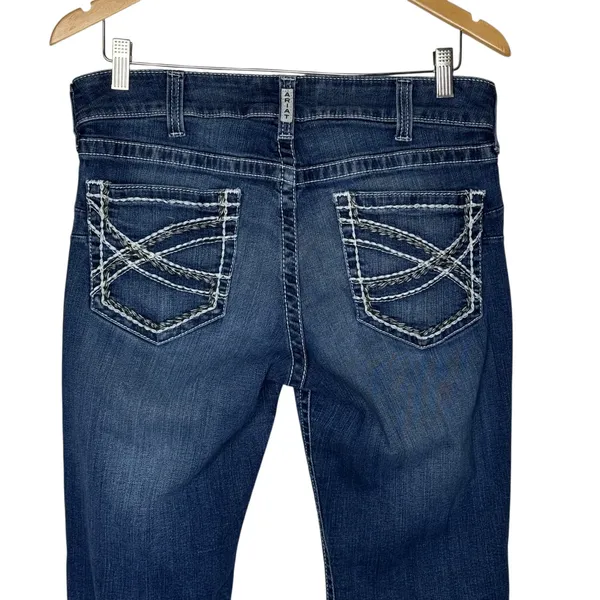 Ariat Real Women's Mid Rise Boot Cut Jeans Pre-Owned Size 32R - Image 5