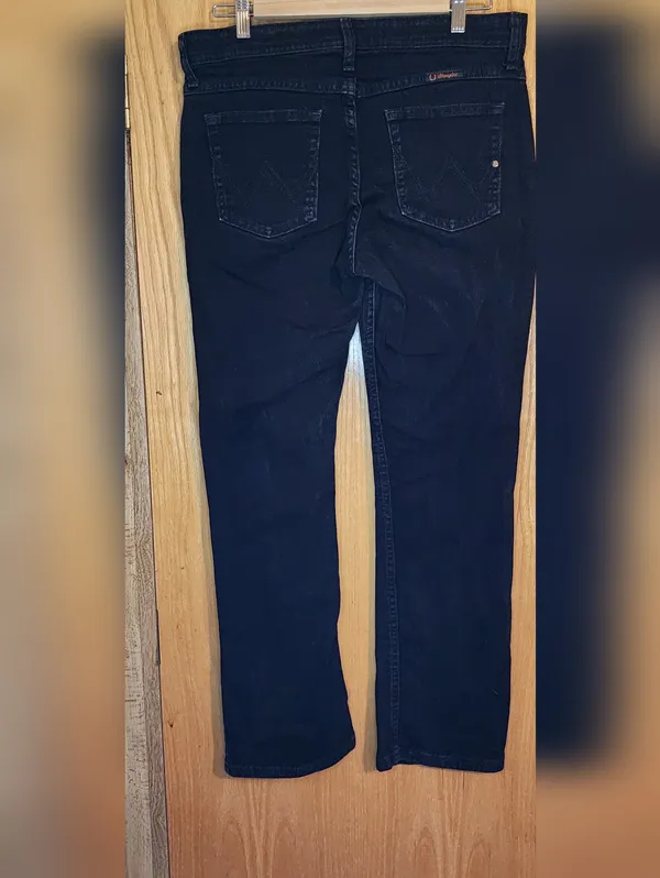 Wrangler Q. Baby's Black Women’s Jeans 9/10 × 30 - Image 2