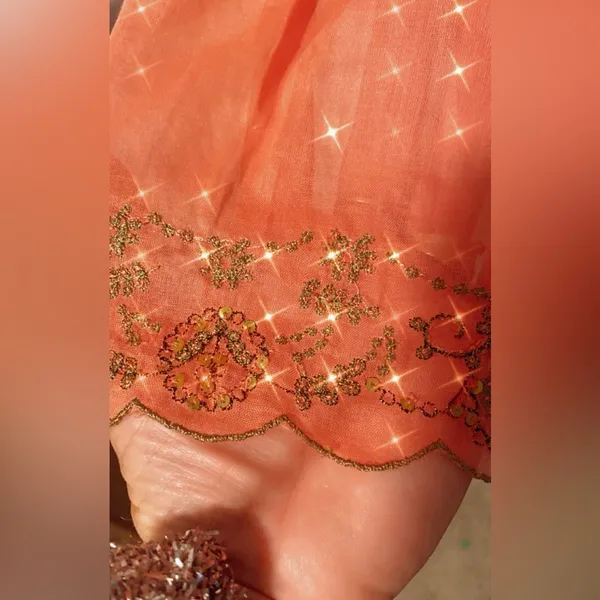 Very sheer cover shirt Orange Size L - Image 3