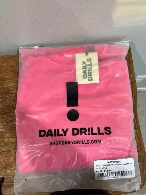 Daily Drills Sunsoaked Hot Shot Unisex Oversized Crew NWT XS/S - Image 6