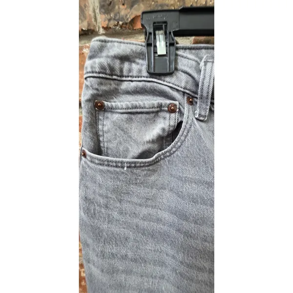 Abercrombie & Fitch 90's Straight Ultra High Rise Gray Jeans Size 32 Sz 14 - Image 5